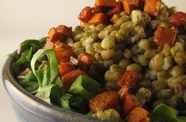 Photo of Rhubarb, Mung Beans & Sweet Potatoes