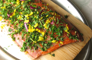 Photo of Grilled Flower & Herb Salmon