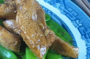 Photo of Ginger Chicken over Snow Peas