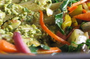 Photo of Rainbow Chard Pesto Pasta 