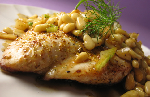 Photo of Fennel Chicken with Honey Pine Nuts