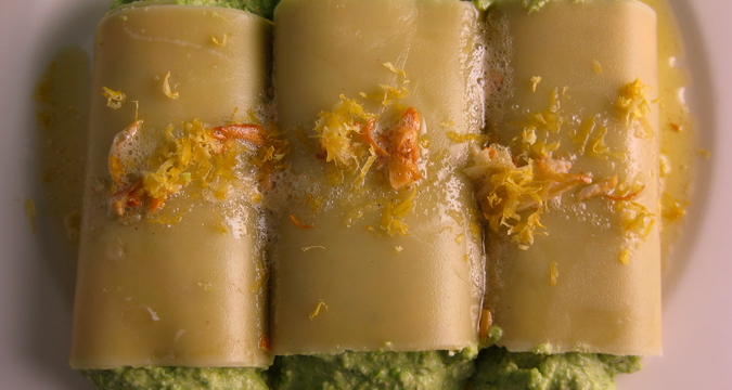 Photo of Creamy Pea Cannelloni
