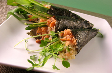 Photo of Smoked Salmon Sushi Handrolls
