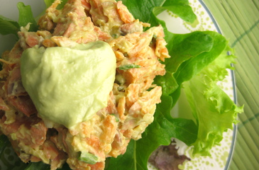 Photo of Avocado Tahini Salmon Salad