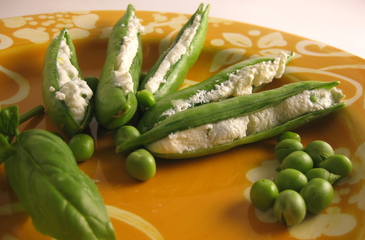 Photo of Herb & Goat Cheese Snap Peas