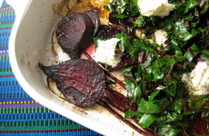 Photo of Mascarpone Roasted Beets & Greens