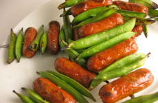 Photo of Snap Peas & Little Smokies Skewers