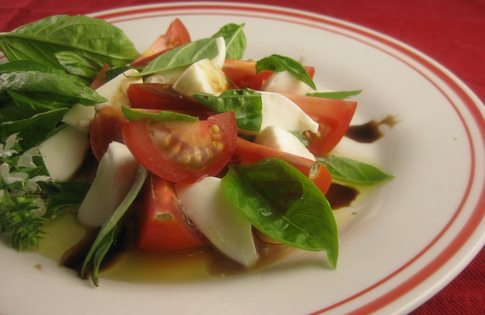 Photo of Tomato, Basil, Mozzarella Caprese