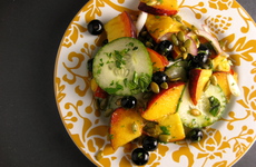 Photo of Spicy Cilantro Peach & Cucumber Salad