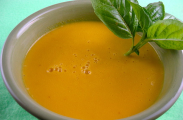 Photo of Ginger-Basil Cantaloupe Soup