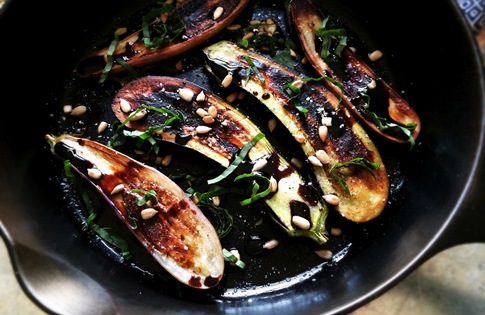 Photo of Charred Eggplant with Maple Balsamic Syrup