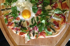 Photo of Egg in a Pizza