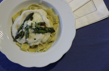 Photo of Creamy Lemon Asparagus Pasta