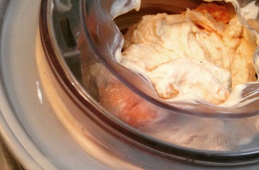 Photo of Grilled Apricot Creme Fraiche Ice Cream