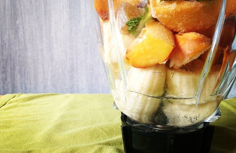 Photo of Ginger-Basil Peach Smoothie