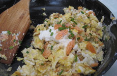 Photo of Smoked Salmon & Yellow Squash Scramble