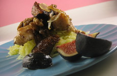 Photo of Creamy Dijon Chicken with Seared Figs over Spaghetti Squash