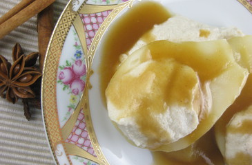 Photo of Poached Pears with Spiced Ricotta