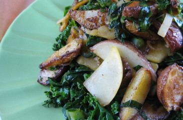 Photo of Greens, Apples & Roasted Potatoes