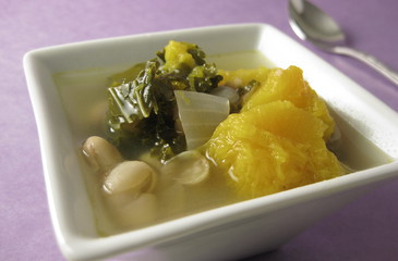 Photo of White Bean Stew with Squash & Greens