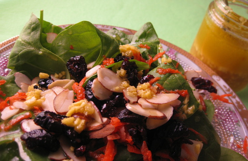 Photo of Ginger Vinaigrette Spinach Salad