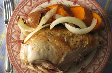Photo of White Wine Chicken with Sweet Potatoes & Onions