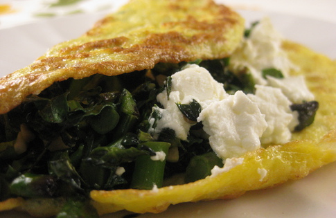 Photo of Greens & Goat Cheese Omelette