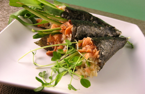 Photo of Smoked Salmon Sushi Handrolls