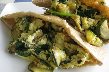 Photo of Squash Scramble Stuffed Pitas