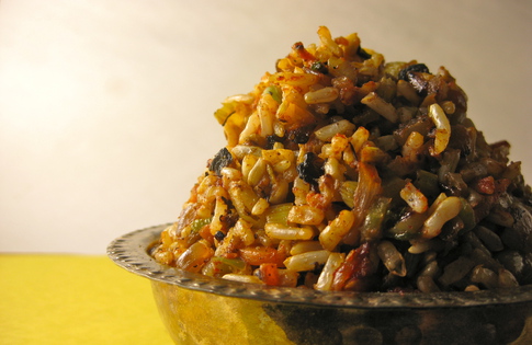 Vegetarian Cajun Rice (Meatless Dirty Rice) - StreetSmart Kitchen
