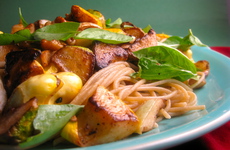 Photo of Lemon Summer Squash & Walnut Pasta