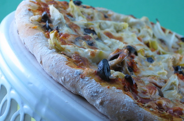 Photo of Artichoke, Sun-Dried Tomato & Kalamata Olive Pizza 