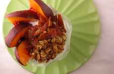 Photo of Peaches with Black Pepper Yogurt & Granola